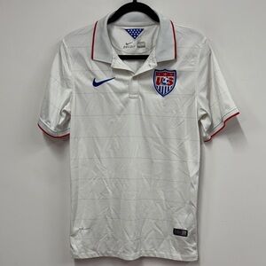 Nike White USMNT 2014 Authentic Home polo S